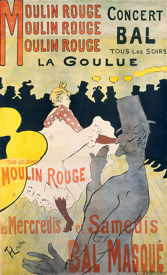 Henri De Toulouse Lautrec Painting - Moulin Rouge, La Goulue #1 by Henri de Toulouse-Lautrec