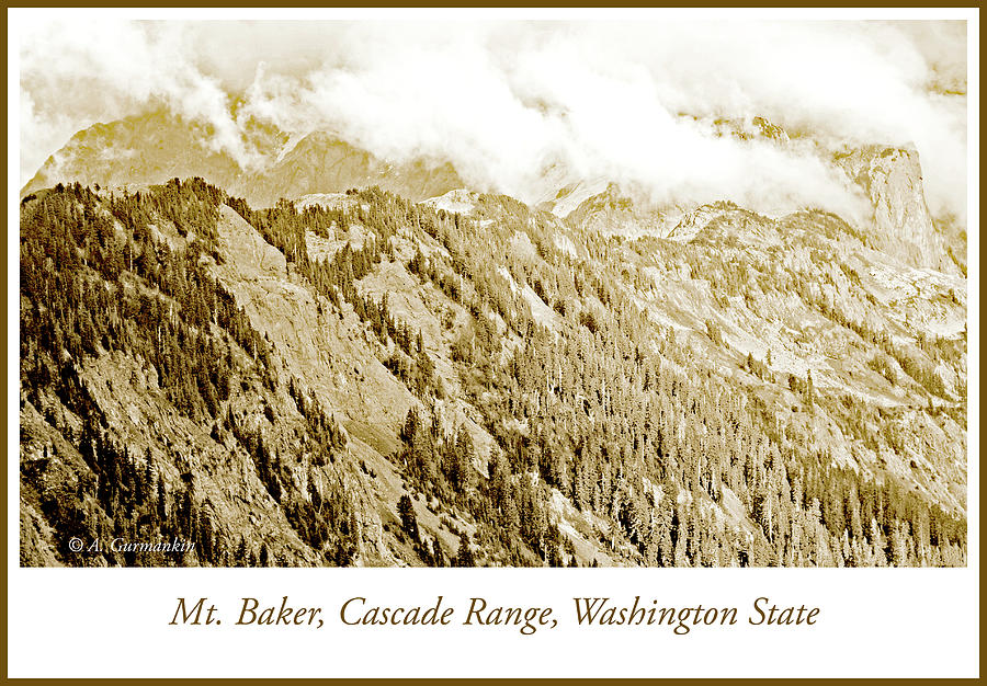 Mount Baker, Cascade Mountains, Washington State Photograph