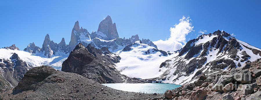 Mount Fitz Roy panorama #1 Photograph by Warren Photographic