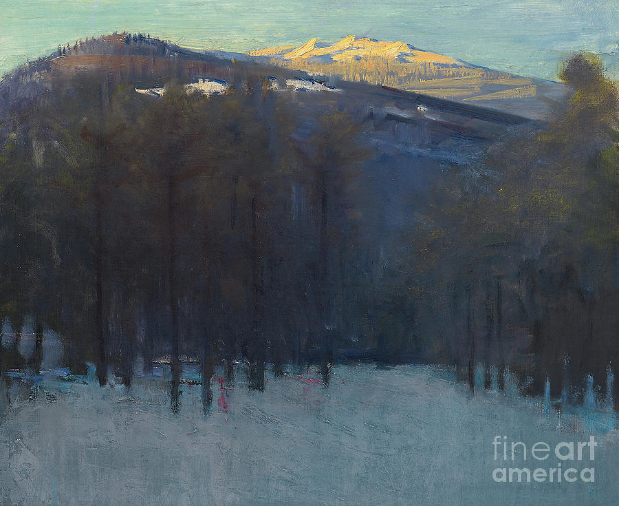 Mountain Painting - Mount Monadnock by Abbott Handerson Thayer