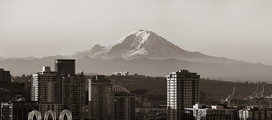 Mount Rainier #1 Photograph by Songquan Deng