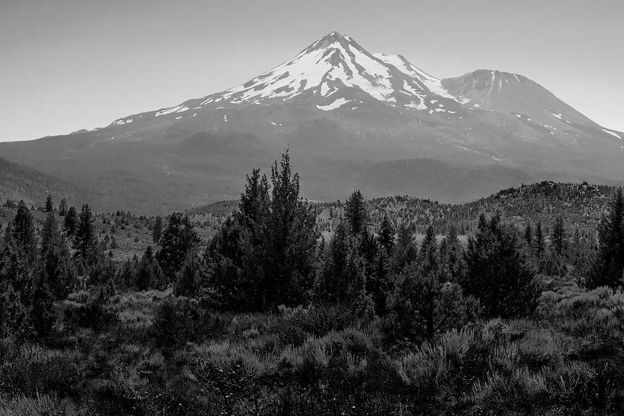 Mountain Photograph - Mount Shasta and Shastina #1 by Frank Wilson