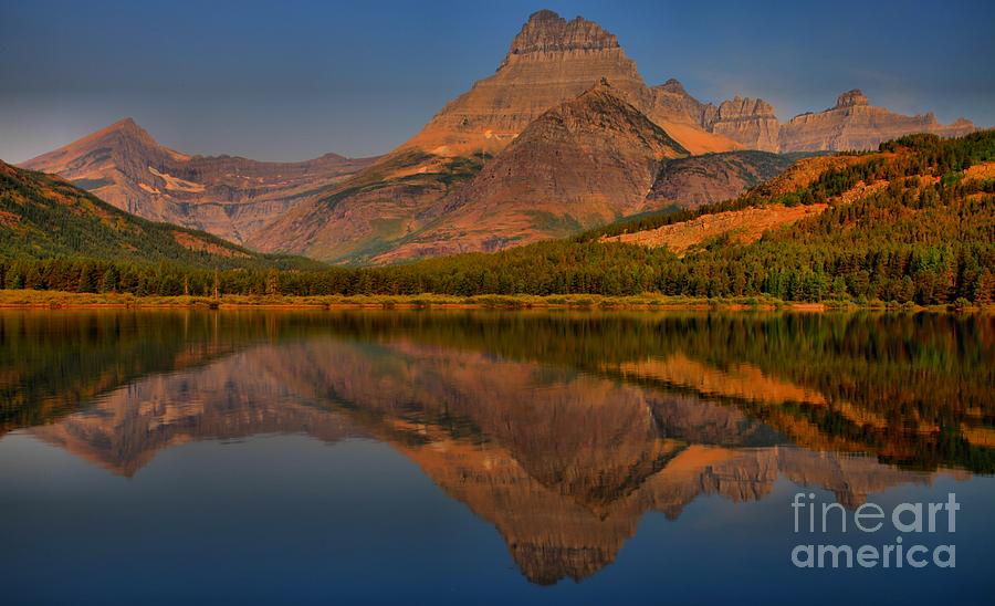 Mount Wilbur Sunrise Reflections #1 Photograph by Adam Jewell