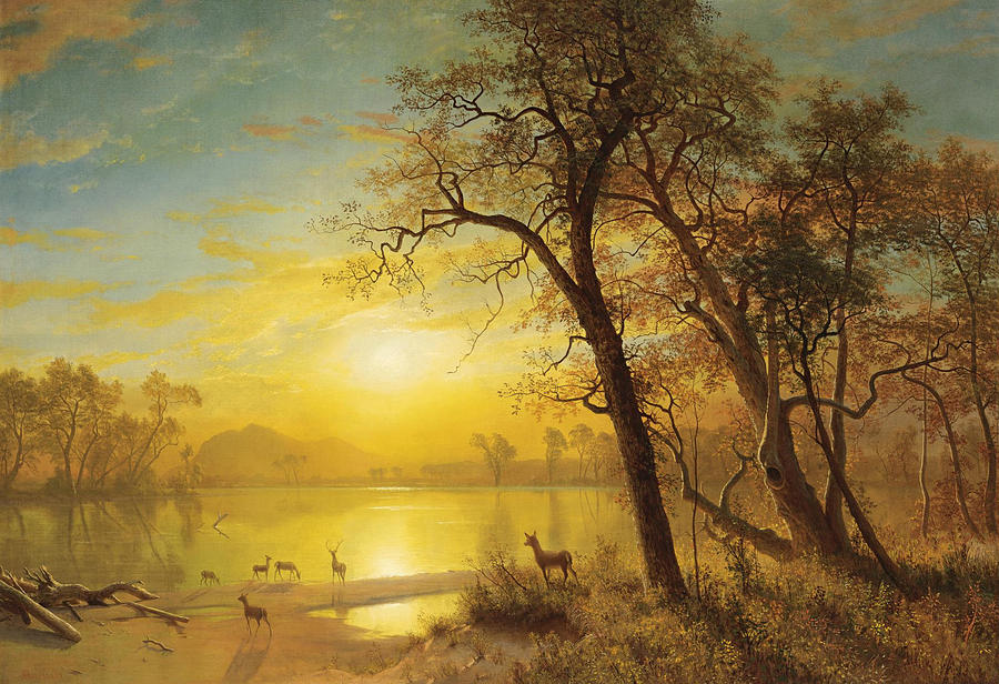 Mountain Lake #2 Painting by Albert Bierstadt