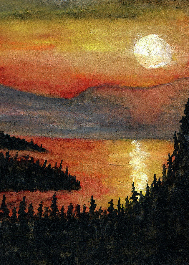 Mountain Lake #1 Painting by R Kyllo
