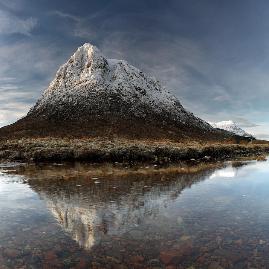 Winter Photograph - Mountain Reflection #2 by Grant Glendinning