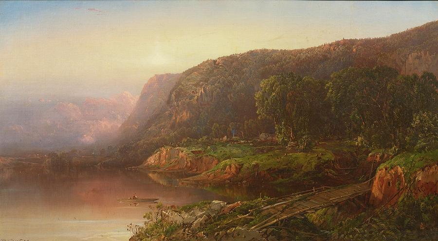 Mountain Scene On The Ohio River Painting by William Louis - Fine Art ...