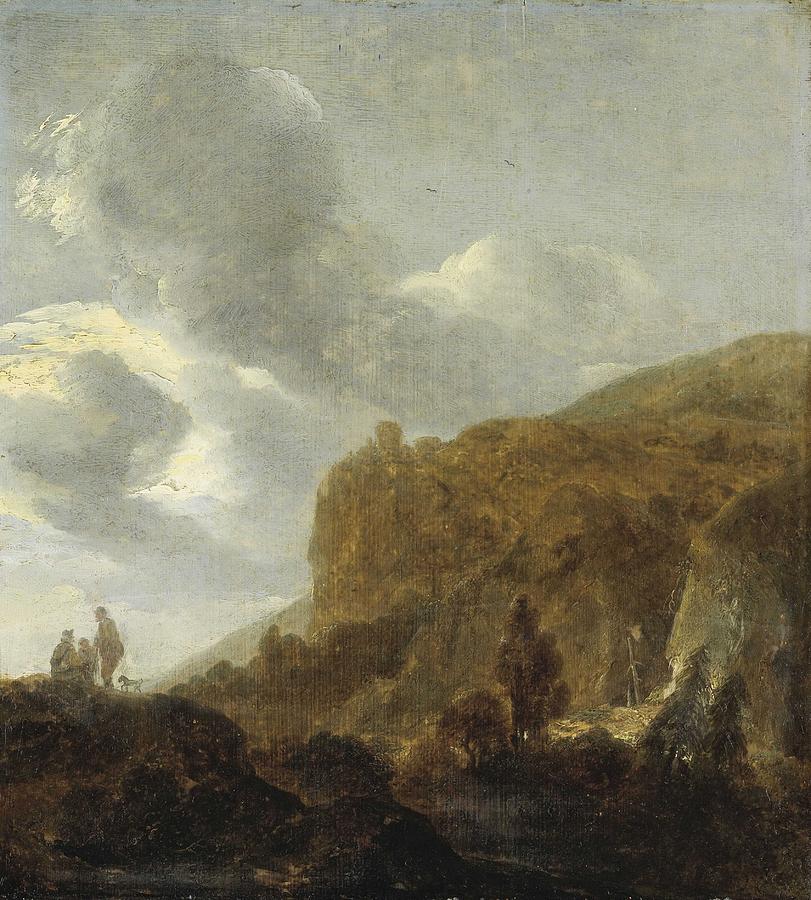 Mountainous Landscape, Guillaume Dubois, 1630 - 1660 Painting
