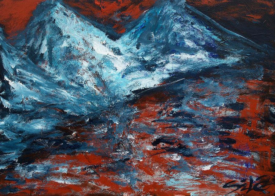 Mountains #1 Painting by Lidija Ivanek - SiLa