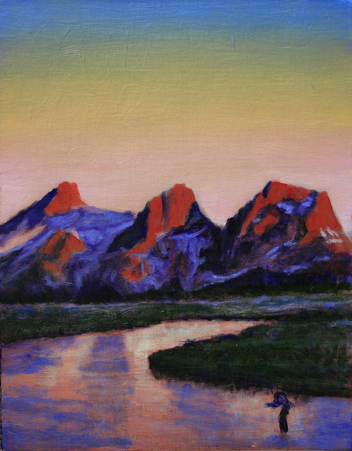 Montana Painting - Mountains of the Moon #1 by David Zimmerman