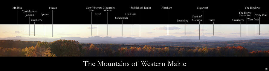 Mountains of Western Maine #1 Photograph by John Meader