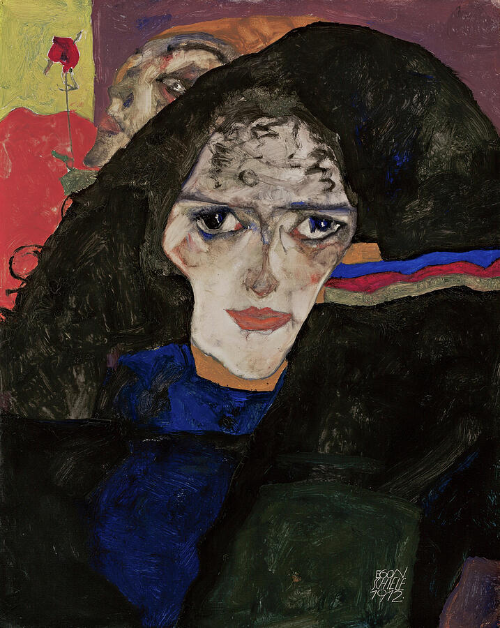 Mourning Woman, from 1912 Painting by Egon Schiele