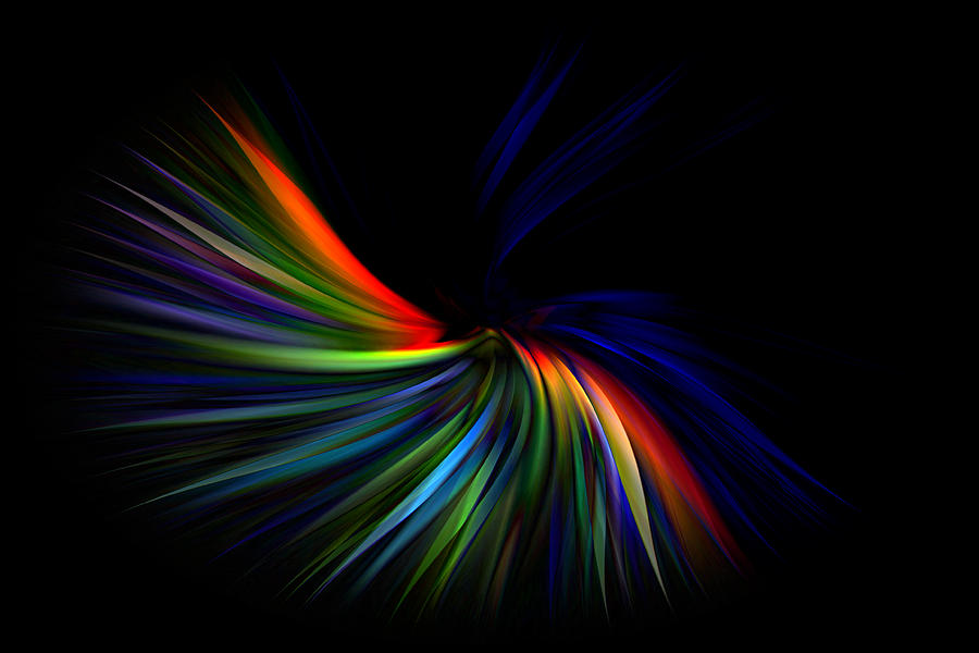 Movimento Digital Art - Movimento astratto sfondo grafico multicolore #1 by Orazio Puccio