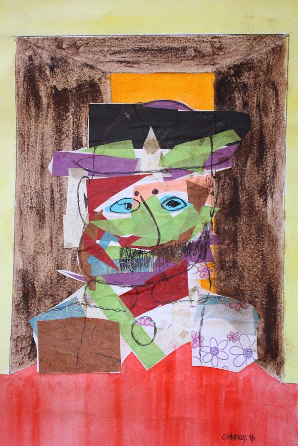 Abstract Painting - Mr Leopold Bloom #1 by Roger Cummiskey