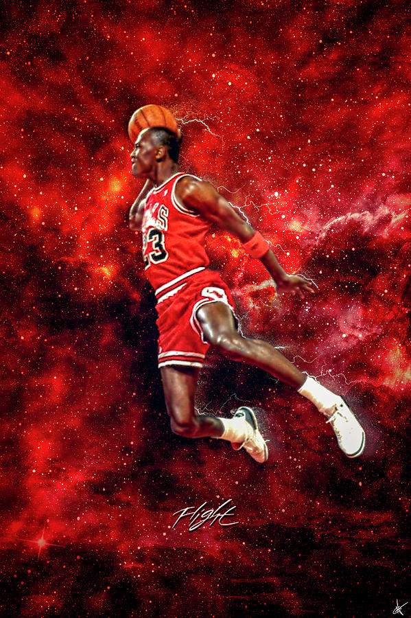 Mr. Michael Jeffrey Jordan aka Air Jordan MJ #1 Digital Art by Nicholas Grunas