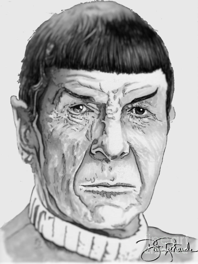 Mr Spock #1 Drawing by Bill Richards