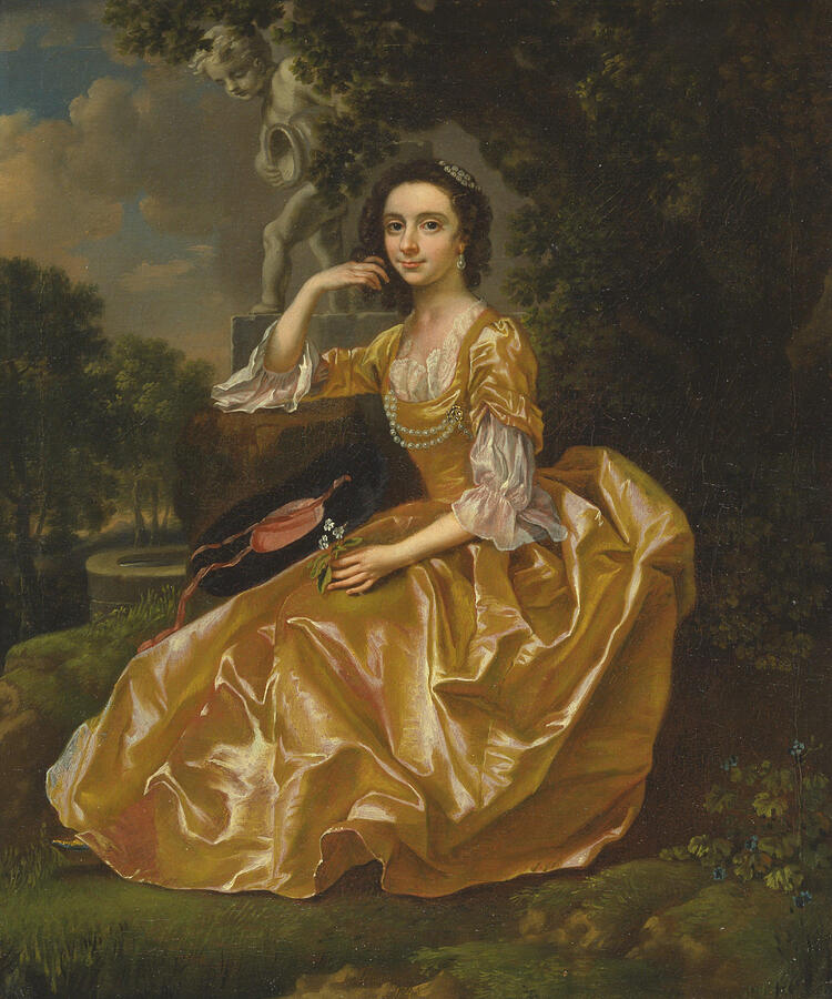 Mrs. Mary Chauncey, from 1748 Painting by Francis Hayman