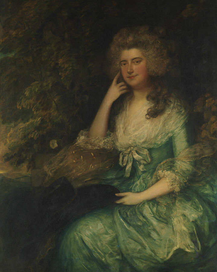 Mrs. William Tennant, from 1780s Painting by Thomas Gainsborough