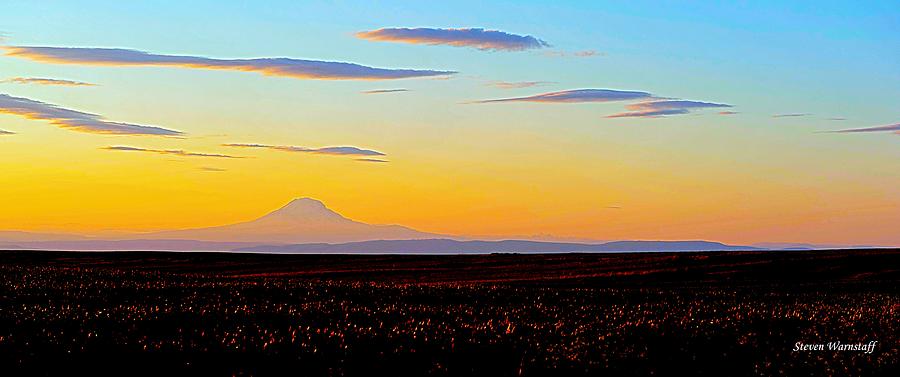 Mt. Adams Sunset Photograph by Steve Warnstaff