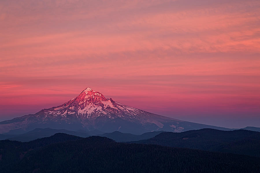 Mt Hood at Sunset Photograph by Robert Brownell - Fine Art America