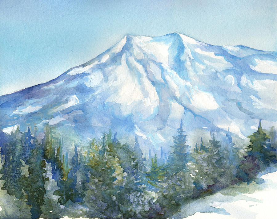 Mt. Rainier #1 Painting by Peggy Wilson