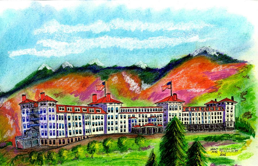Mt Washington Hotel #2 Drawing by Paul Meinerth