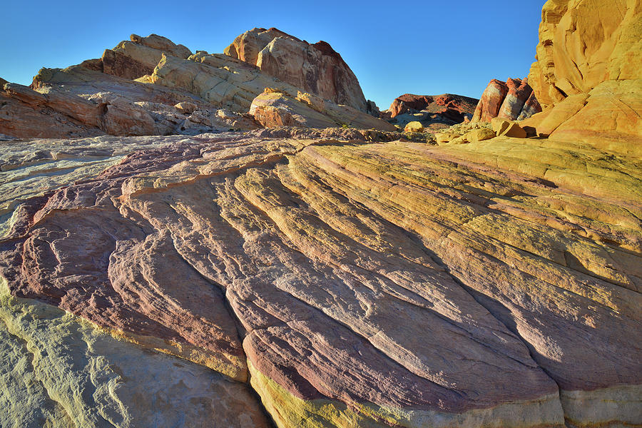 Multicolored Sandstone Wave in Valley of Fire #1 Photograph by Ray Mathis