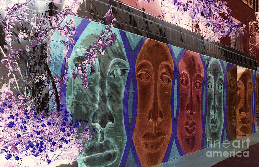 Mural Faces #1 Photograph by Jim Corwin