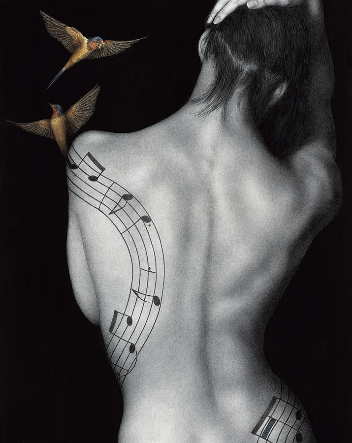 Woman Painting - Muse-ic by Pat Erickson Woman Painting - Muse-ic by Pat Erickson