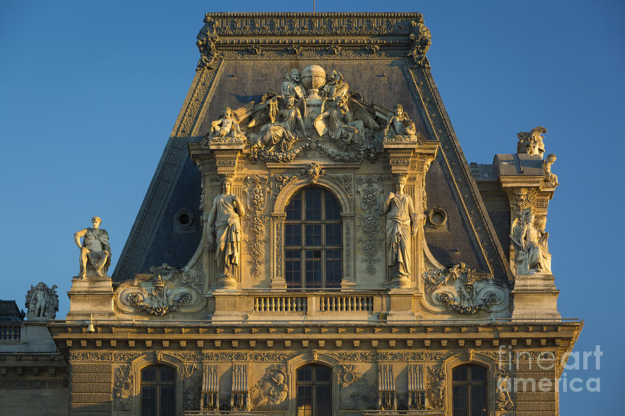 Musee du Louvre Roof Photograph by Brian Jannsen