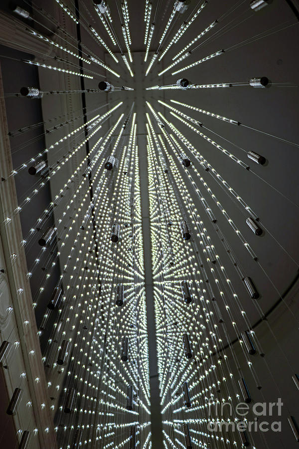 Museum of the City of New York Atrium Chandelier #1 Photograph by Thomas Marchessault