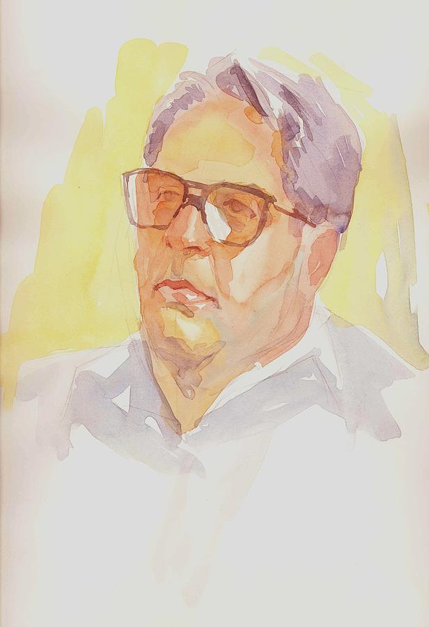 Portrait Painting - My Father #1 by Mehrdad Sedghi