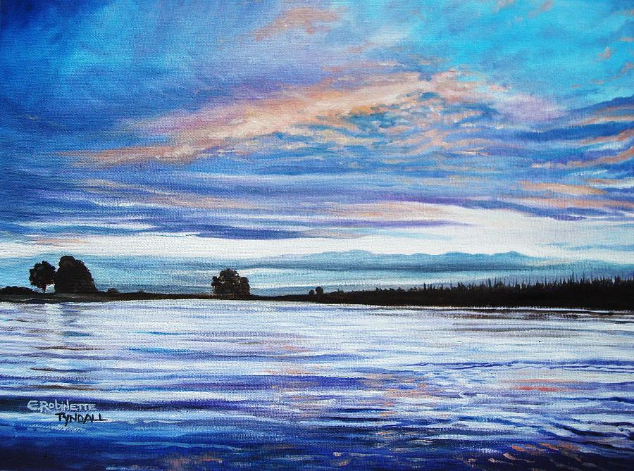 Sunset Painting - My First Sunset #1 by Elizabeth robinette Tyndall