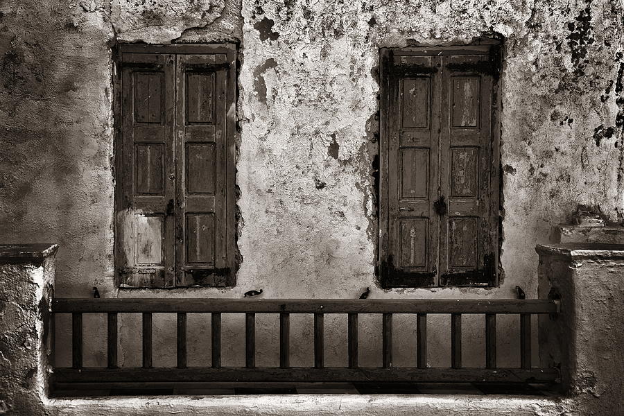 Mykonos building closeup #1 Photograph by Songquan Deng