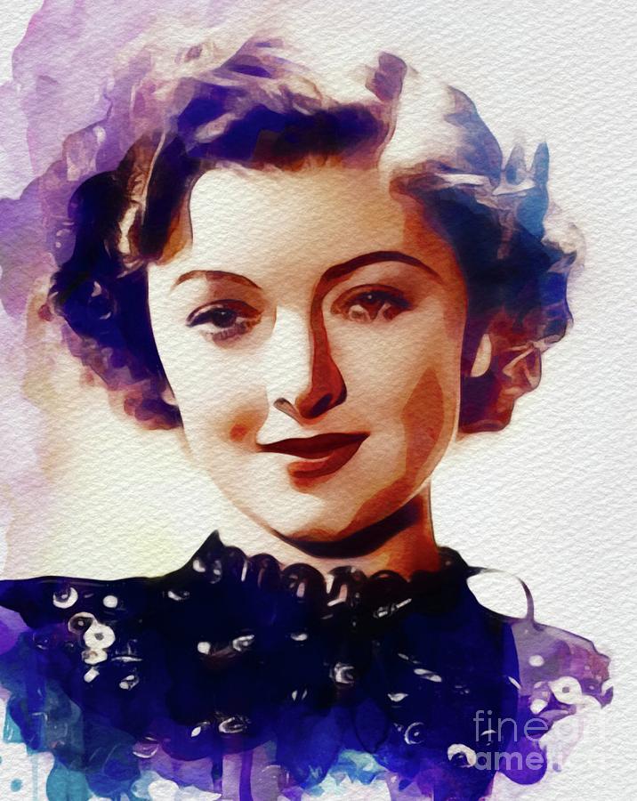 Myrna Loy, Hollywood Legend #1 Painting by Esoterica Art Agency