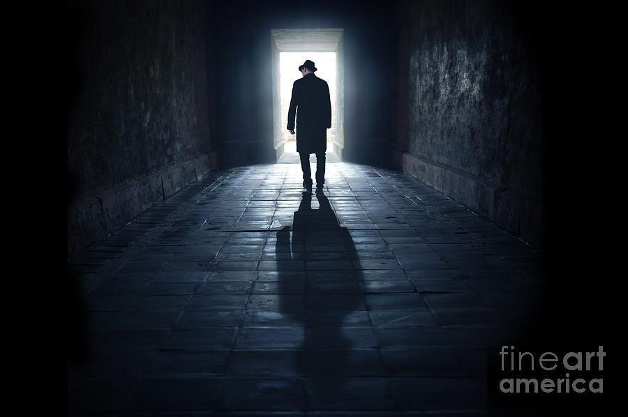 Sinister Silhouette Of A Man At A Window Photograph by Lee Avison