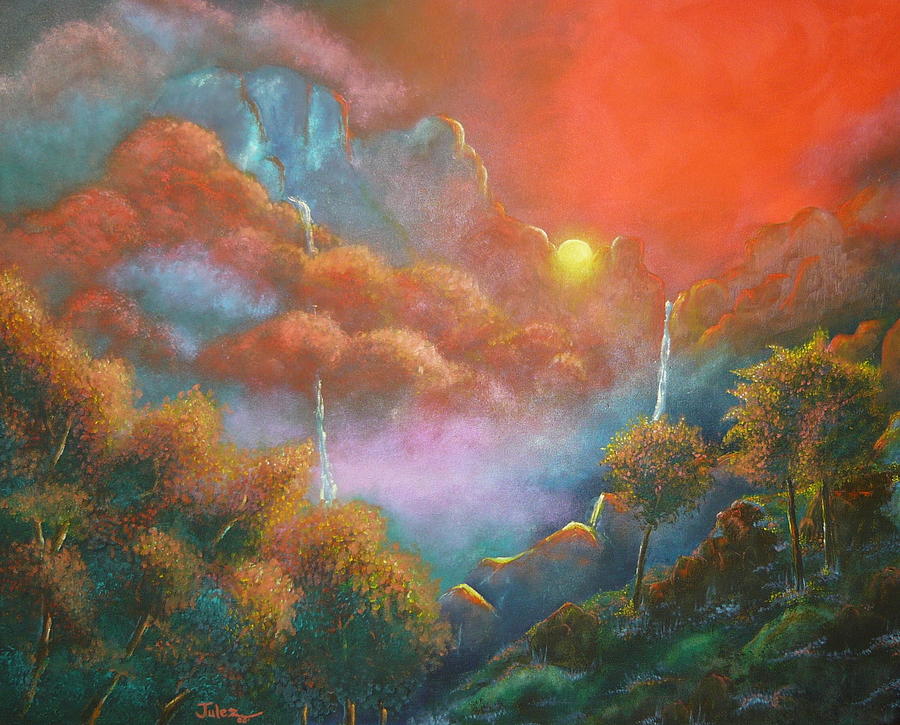 Mystic Sunrise Painting by Julie Buell - Pixels