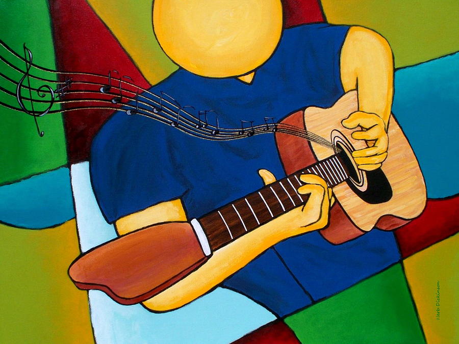 Mystical Strings #1 Painting by Herb Dickinson