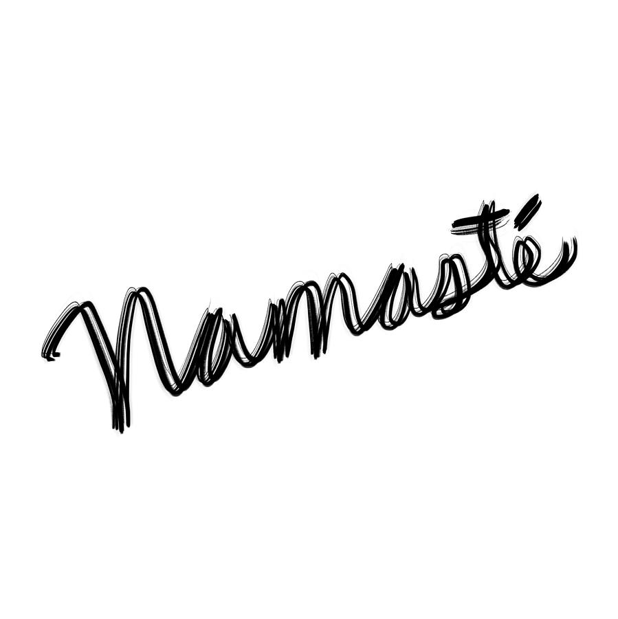 Namaste #1 Drawing by Bill Owen