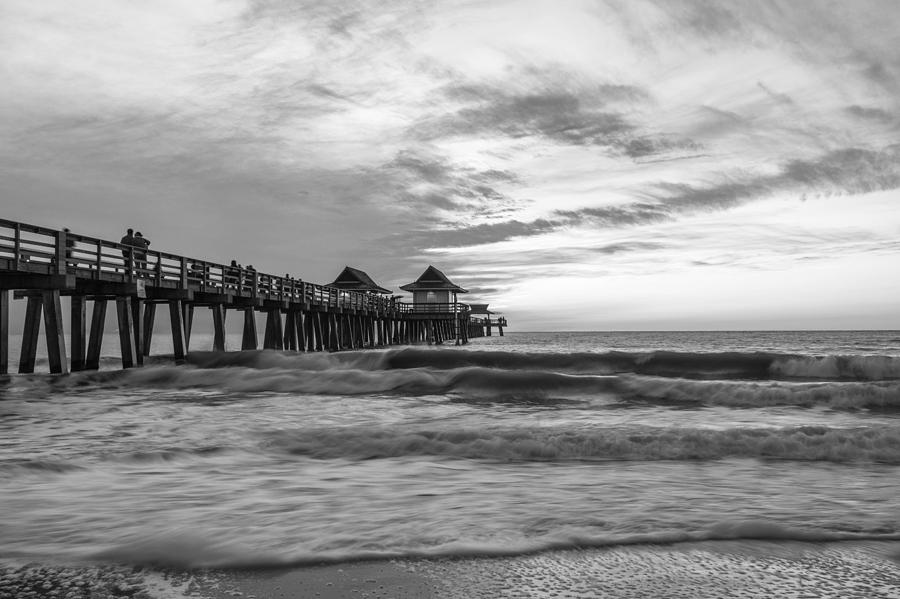 Naples Florida Pier at Sunset #1 Photograph by Nicole Freedman