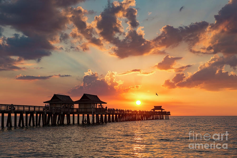 Naples Pier at Sunset Photograph by Brian Jannsen | Fine Art America