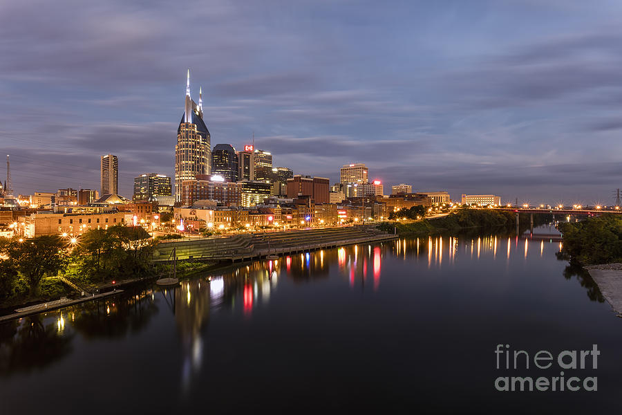 Nashville Tennessee Skyline Sunrise Photograph
