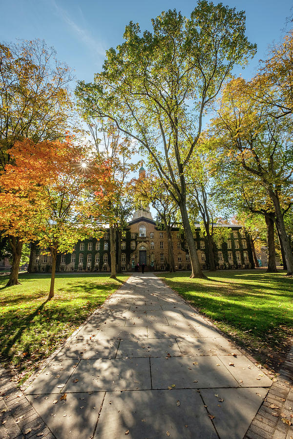Nassau Hall Path Princeton University  Photograph by Glenn DiPaola