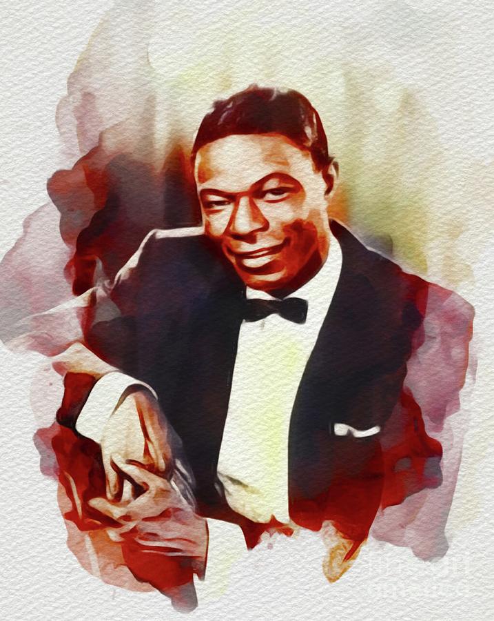 Music Painting - Nat King Cole, Music Legend #1 by Esoterica Art Agency
