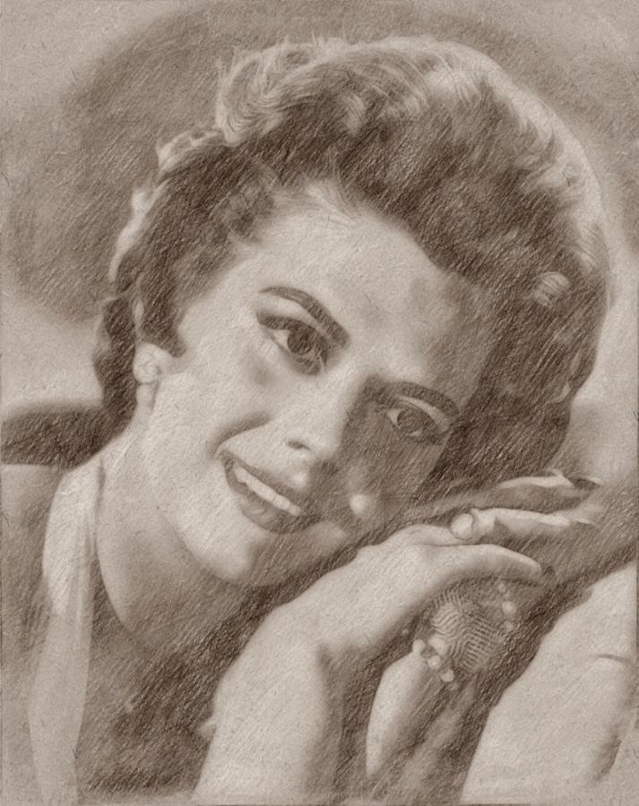 Natalie Wood By John Springfield Drawing