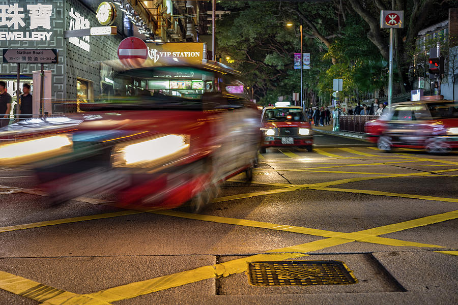 Nathan Road Tsim Sha Tsui Kowloon Hong Kong China #1 Photograph by Adam Rainoff