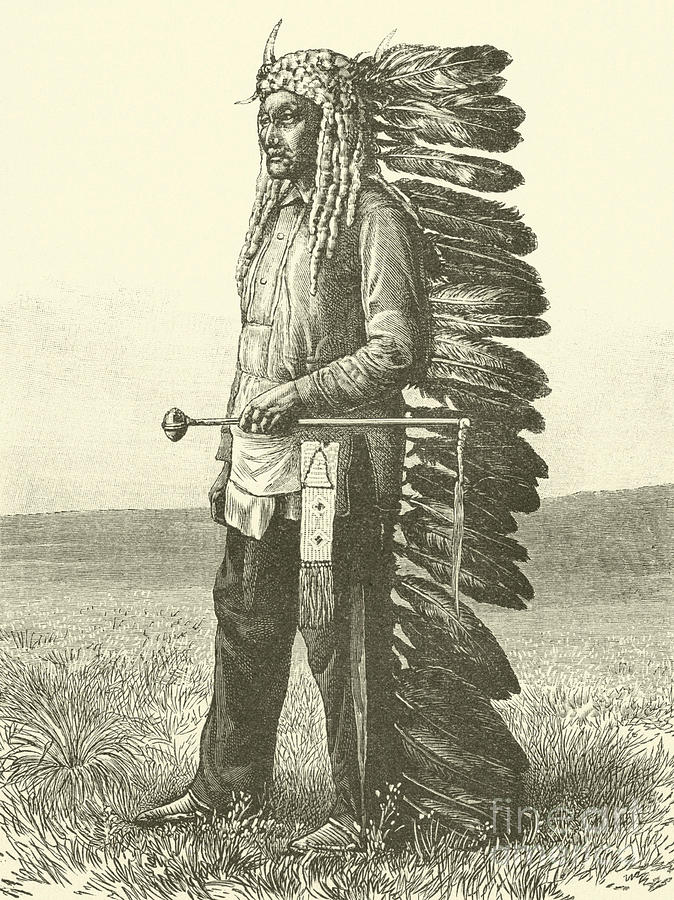 Native American Drawing by French School - Fine Art America