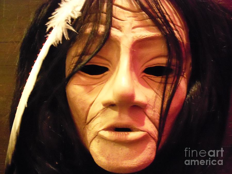 Native American Sculpture - Native Mask by Magenta Marie Spinningwind Native American Sculpture - Native Mask by Magenta Marie Spinningwind