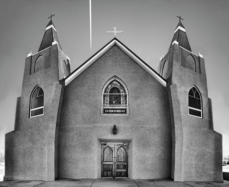 Nativity of the Blessed Virgin Mary with contrail, Albuquerque