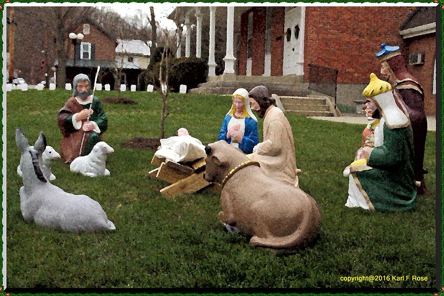 Nativity scene 2 #1 Photograph by Karl Rose